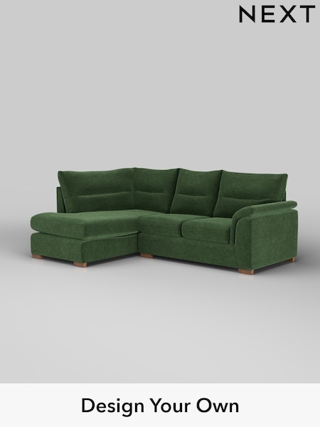 Luxe Chenille/Dark Green Hayden Highback (H35649) | £1,925