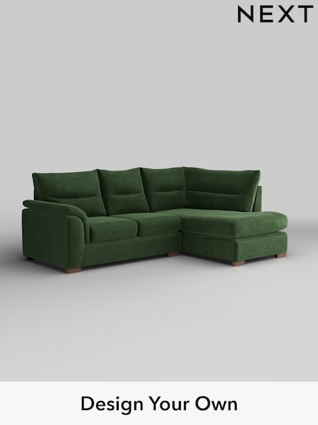 Luxe Chenille/Dark Green Hayden Highback (H35649) | £1,925
