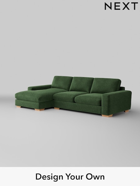 Luxe Chenille/Dark Green Houghton Deep Relaxed Sit (H35650) | £2,475