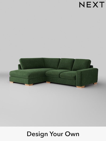 Luxe Chenille/Dark Green Houghton Deep Relaxed Sit (H35650) | £2,250