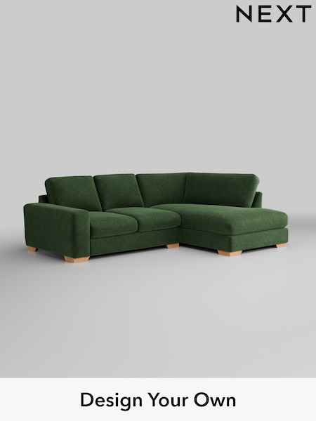 Luxe Chenille/Dark Green Houghton Deep Relaxed Sit (H35650) | £2,250