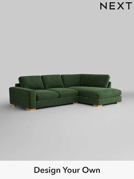Luxe Chenille/Dark Green Houghton Deep Relaxed Sit (H35650) | £2,350