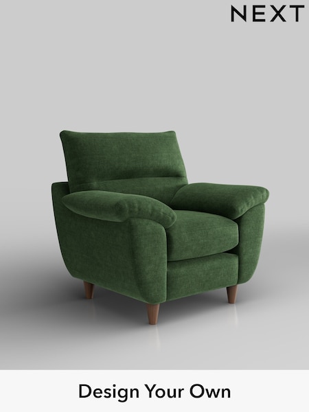 Luxe Chenille/Dark Green Elliot Highback (H35655) | £775