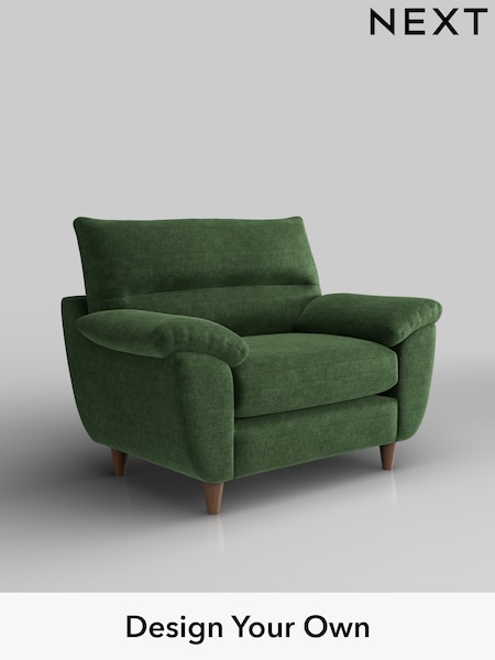 Luxe Chenille/Dark Green Elliot Highback (H35655) | £875