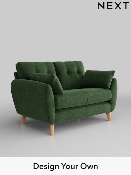 Luxe Chenille/Dark Green Wilson Buttoned Back (H35656) | £950