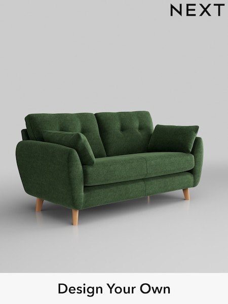 Luxe Chenille/Dark Green Wilson Buttoned Back (H35656) | £1,050