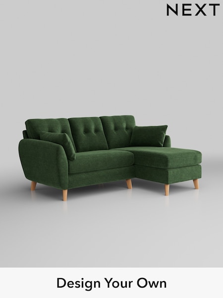 Luxe Chenille/Dark Green Wilson Buttoned Back (H35656) | £1,699