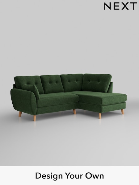 Luxe Chenille/Dark Green Wilson Buttoned Back (H35656) | £1,799