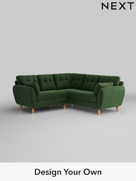 Luxe Chenille/Dark Green Wilson Buttoned Back (H35656) | £1,775