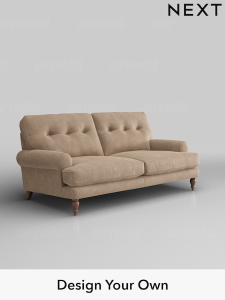 Luxe Chenille/Mid Camel Beige Erin Buttoned Back Deep Sit (H35657) | £1,375