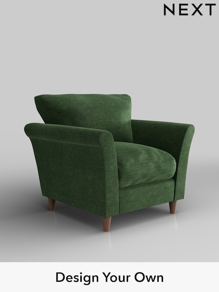 Luxe Chenille/Dark Green Hartley Relaxed Sit (H35688) | £925