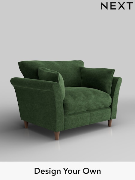 Luxe Chenille/Dark Green Hartley Relaxed Sit (H35688) | £1,025
