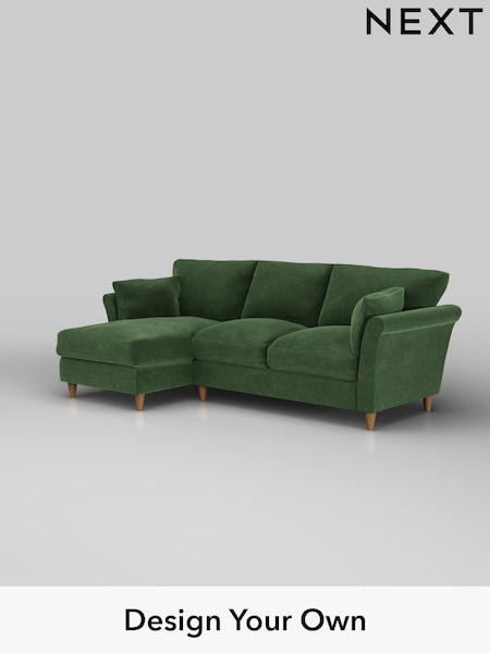 Luxe Chenille/Dark Green Hartley Relaxed Sit (H35688) | £1,999