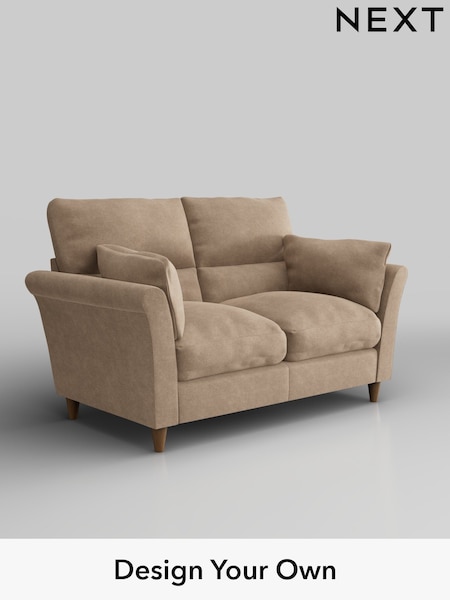 Luxe Chenille/Mid Camel Beige Hartley Highback Relaxed Sit (H35692) | £1,225