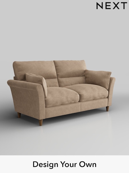 Luxe Chenille/Mid Camel Beige Hartley Highback Relaxed Sit (H35692) | £1,425