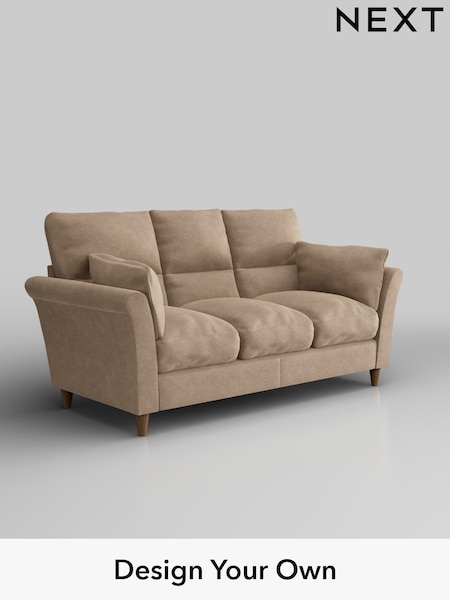 Luxe Chenille/Mid Camel Beige Hartley Highback Relaxed Sit (H35692) | £1,425