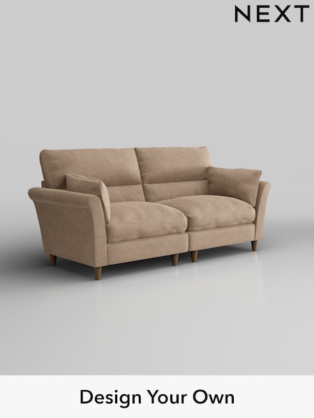 Luxe Chenille/Mid Camel Beige Hartley Highback Relaxed Sit (H35692) | £1,525