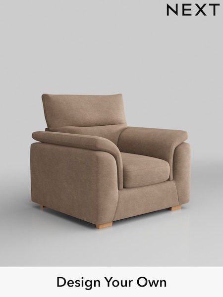 Luxe Chenille/Mid Natural Hayden Highback (H35693) | £850