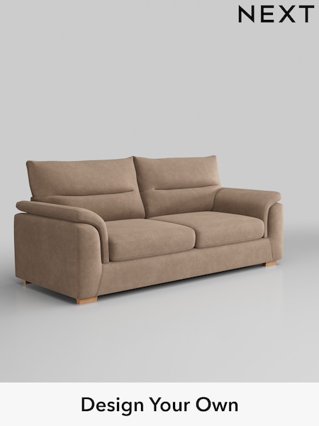Luxe Chenille/Mid Natural Hayden Highback (H35693) | £1,425