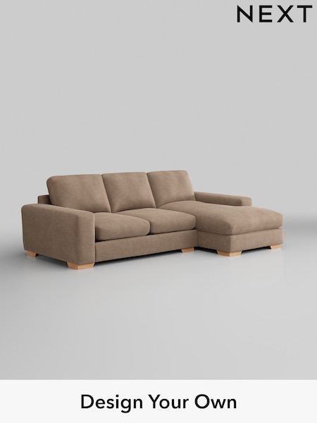 Luxe Chenille/Mid Natural Houghton Deep Relaxed Sit (H35695) | £2,275