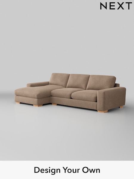 Luxe Chenille/Mid Natural Houghton Deep Relaxed Sit (H35695) | £2,475
