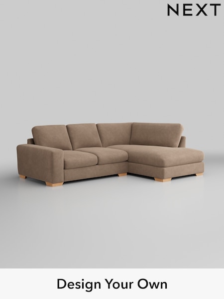Luxe Chenille/Mid Natural Houghton Deep Relaxed Sit (H35695) | £2,250