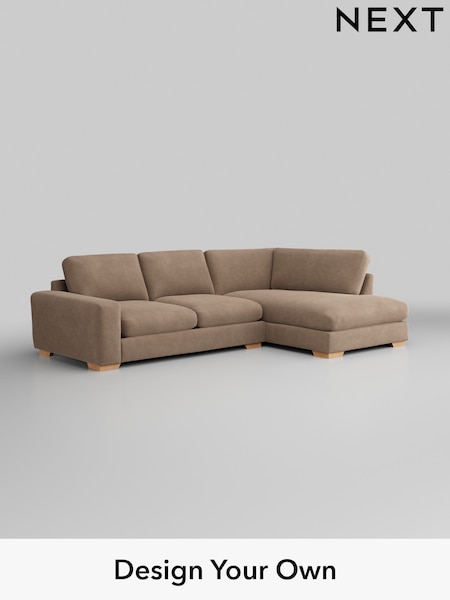 Luxe Chenille/Mid Natural Houghton Deep Relaxed Sit (H35695) | £2,350
