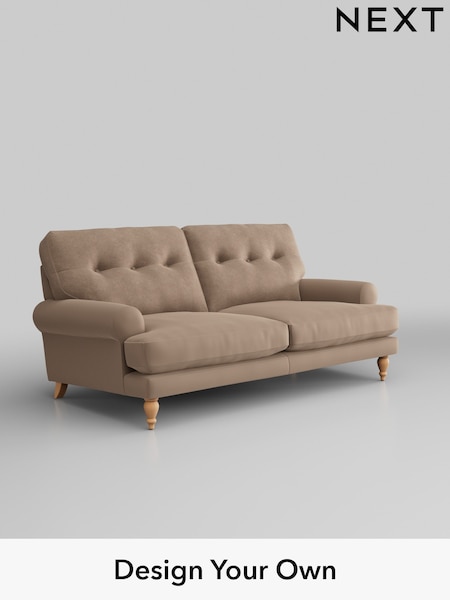 Luxe Chenille/Mid Natural Erin Buttoned Back Deep Sit (H35701) | £1,375