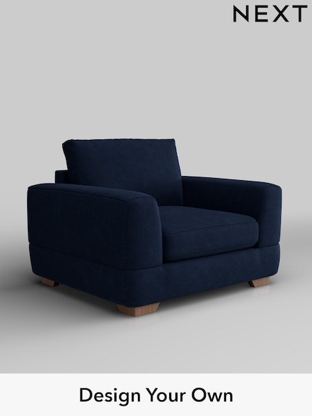 Luxe Chenille/Navy Blue Clayton (H35706) | £950