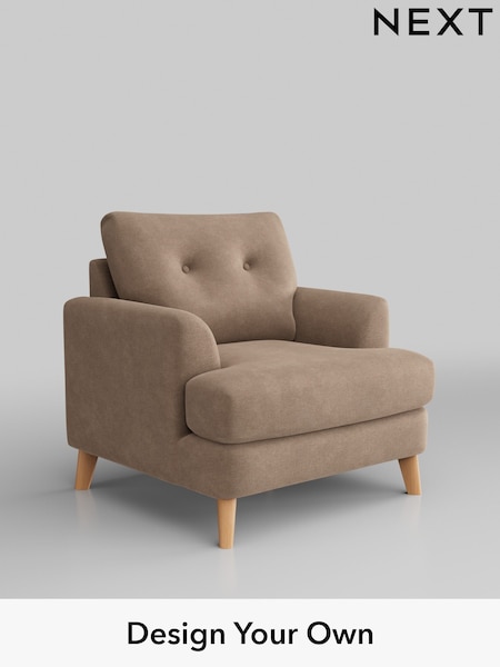 Luxe Chenille/Mid Natural Parker Buttoned Back (H35707) | £1,025