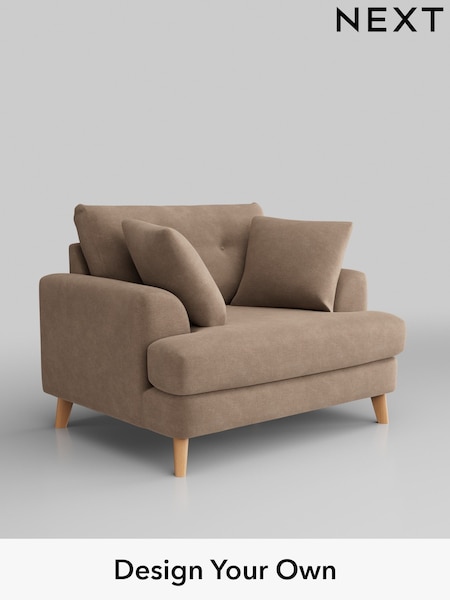 Luxe Chenille/Mid Natural Parker Buttoned Back (H35707) | £1,125