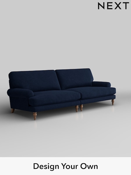 Luxe Chenille/Navy Blue Erin Deep Relaxed Sit (H35709) | £1,575