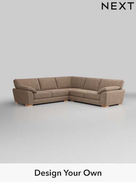 Luxe Chenille/Mid Natural Stamford Grand Relaxed Sit (H35711) | £3,175