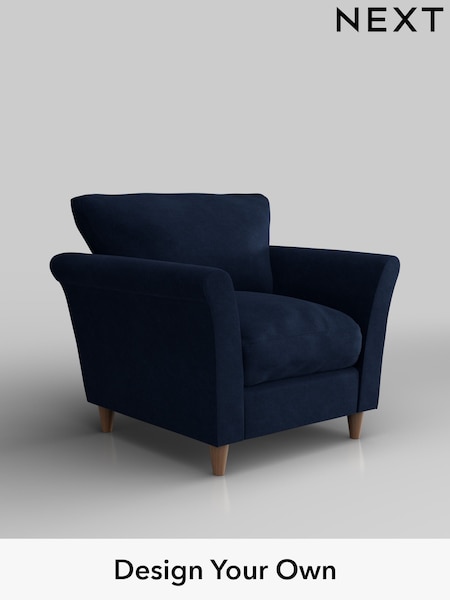 Luxe Chenille/Navy Blue Hartley Relaxed Sit (H35714) | £925