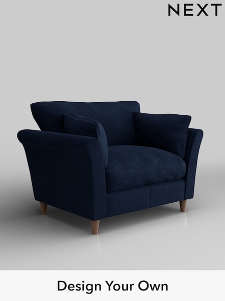Luxe Chenille/Navy Blue Hartley Relaxed Sit (H35714) | £1,025