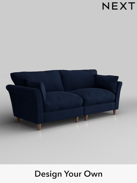 Luxe Chenille/Navy Blue Hartley Relaxed Sit (H35714) | £1,475