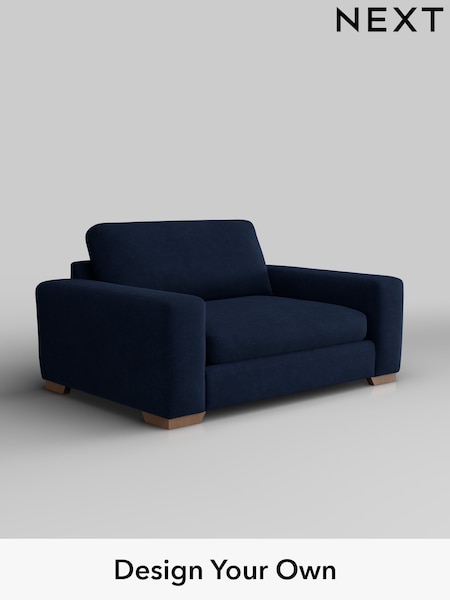 Luxe Chenille/Navy Blue Houghton Deep Sit (H35716) | £1,299