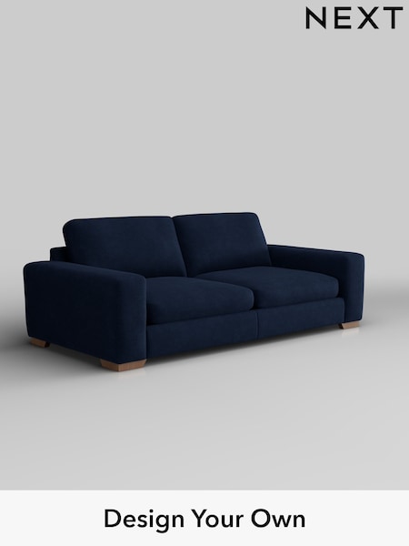 Luxe Chenille/Navy Blue Houghton Deep Sit (H35716) | £1,499