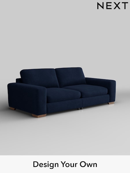 Luxe Chenille/Navy Blue Houghton Deep Sit (H35716) | £1,599