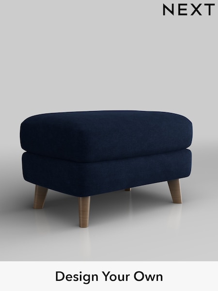 Luxe Chenille/Navy Blue Parker Buttoned Back (H35721) | £475