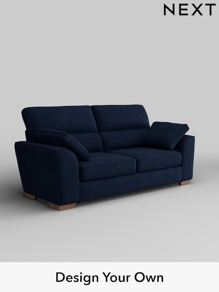 Luxe Chenille/Navy Blue Stamford Highback (H35722) | £1,425