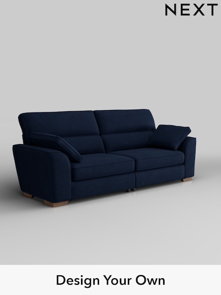 Luxe Chenille/Navy Blue Stamford Highback (H35722) | £1,525