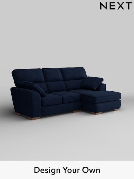 Luxe Chenille/Navy Blue Stamford Highback (H35722) | £1,925
