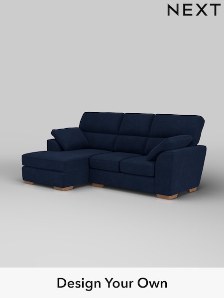 Luxe Chenille/Navy Blue Stamford Highback (H35722) | £2,175