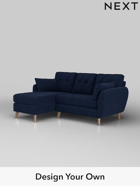 Luxe Chenille/Navy Blue Wilson Buttoned Back (H35731) | £1,699