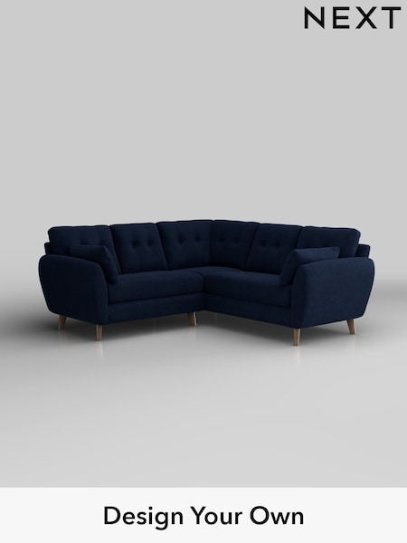 Luxe Chenille/Navy Blue Wilson Buttoned Back (H35731) | £1,775