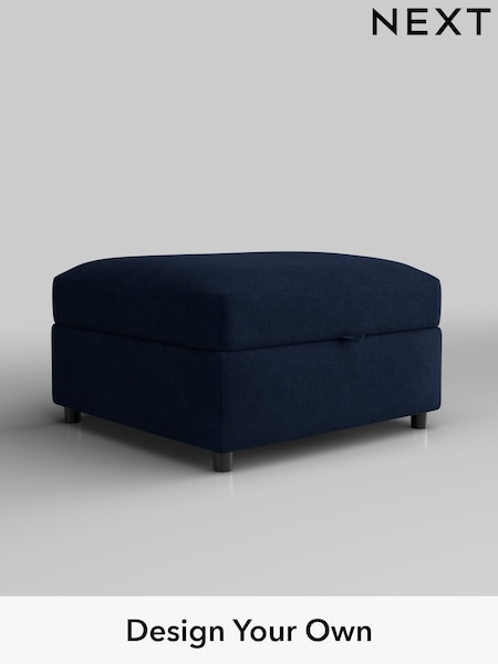 Luxe Chenille/Navy Blue Parker Platform (H35732) | £550