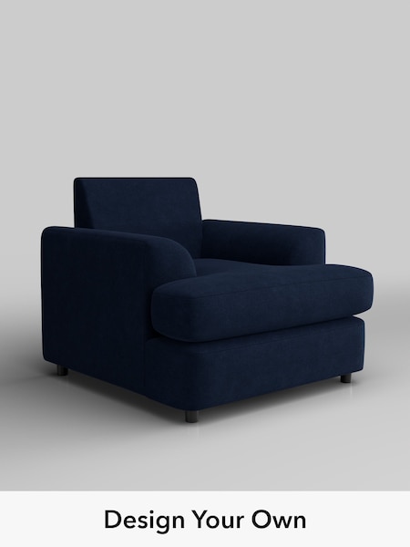 Luxe Chenille/Navy Blue Parker Platform (H35732) | £975