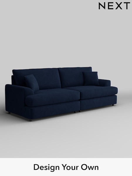 Luxe Chenille/Navy Blue Parker Platform (H35732) | £1,599