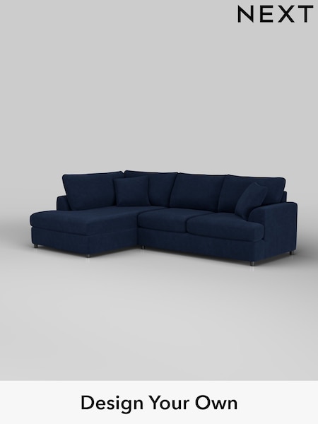 Luxe Chenille/Navy Blue Parker Platform (H35732) | £2,399